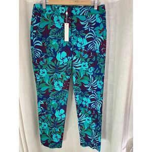 Trina‎ Turk Los Angeles NWT Moss 2 Tropical Floral Pants Size 8